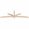 Ekena Millwork Davenport Smooth Timber Gable Bracket, Douglas Fir, 108"W x 36"H x 3 1/2"D x 3 1/2"F, 8/12 Pitch GBW108X36X0404DAV00SDF - alternate 4